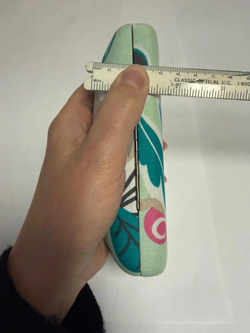 NWOT Retired Mint Flowers Vera Bradley Floral Print Eyeglass Optical Case